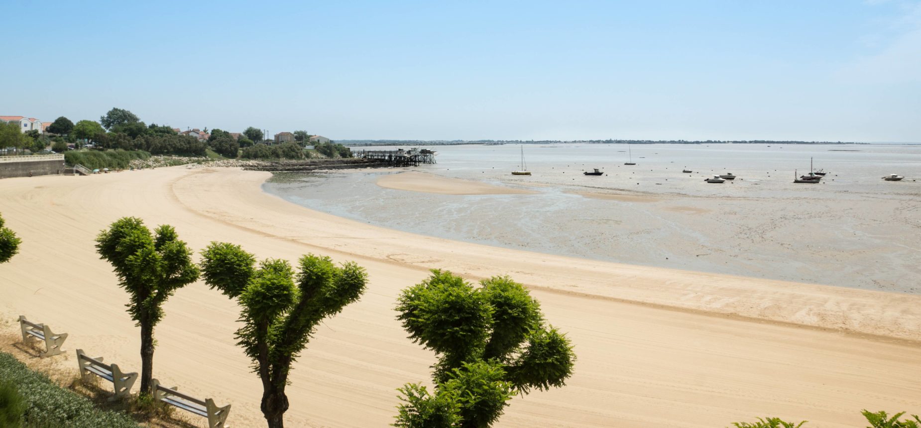 Plage de sable fin à Meschers-sur-Gironde